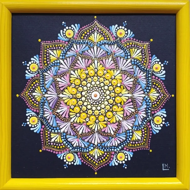 "Wenderella" - tečkovaná mandala lehkosti, Lásky a Naděje