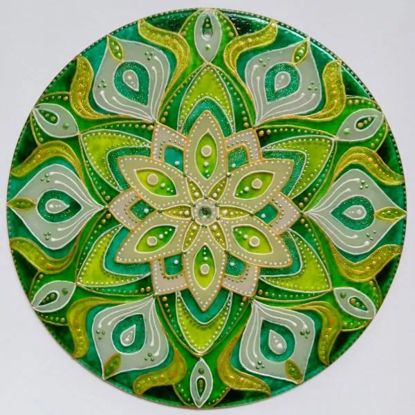 Mandala klidu, regenerace a obnovy - "V tichu Kapradí" - SunCatcher