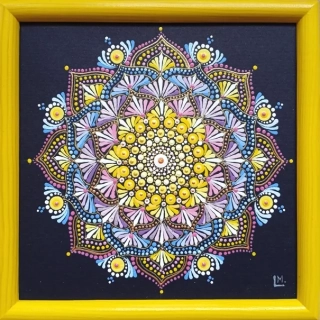 "Wenderella" - tečkovaná mandala lehkosti, Lásky a Naděje