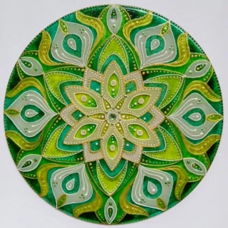 Mandala klidu, regenerace a obnovy - "V tichu Kapradí" - SunCatcher